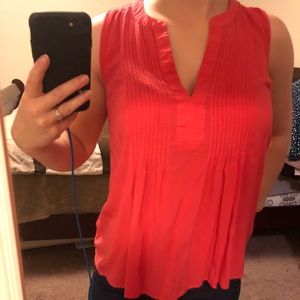 Pink shirt with pleats